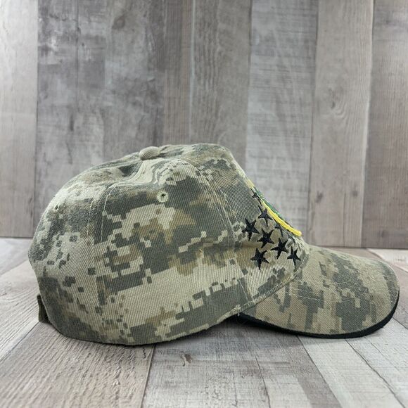 US Army Hat Official Military Cap Baseball Hat Camouflage Green Adjustable OSFM - Picture 6 of 8